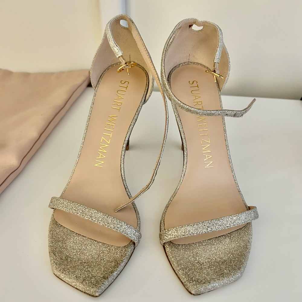 Stuart Weitzman Metallic Heel - image 2